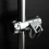 Grohe shower support, replacement lifting rod, chrome-plated ABS bracket, adjustable, for pull-out shower head, bathroom accessories, 25 mm 3