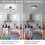 Modern Flower Ceiling Lights Black Chandeliers,3000/4500/6500K 5