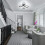 Modern Flower Ceiling Lights Black Chandeliers,3000/4500/6500K 8