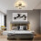 Modern Flower Ceiling Lights Black Chandeliers,3000/4500/6500K 9