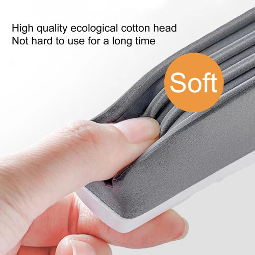 Self Squeezing Mini Foldable Mop with PushPull Design, Wet Dry Cleaning, Compact for Small Spaces 2