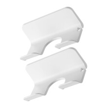 2pcs Hair Dryer Holder Wall Mount Organizer, Traceless Adhesive Bathroom Storage, No Drill Easy Installation