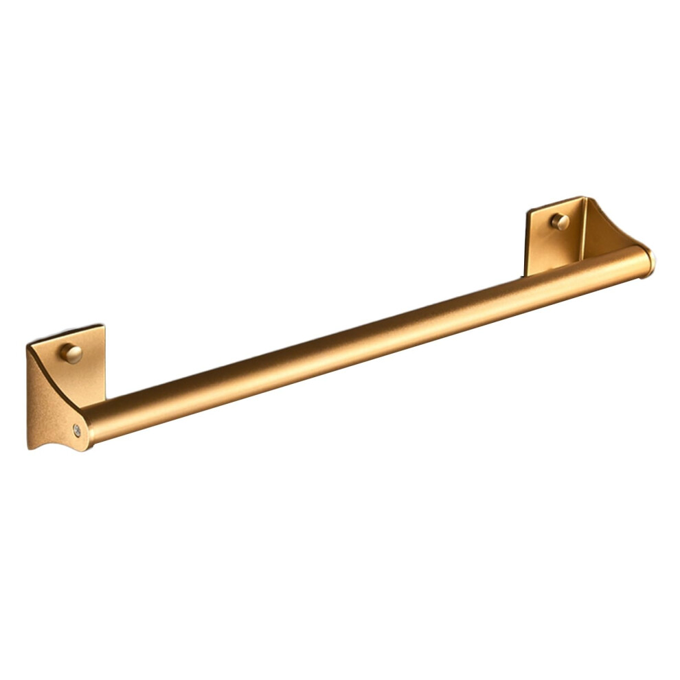 Foldable Aluminum Toilet Safety Rail with Stable Support and Towel Hanging Function for Elderly (Gold, 40x7.5x7cm)