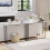 Vida Designs (White & Black) Console Table With Metal Leg, Vida Designs, Modern Hallway Table 2
