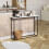 Vida Designs (White & Black) Console Table With Metal Leg, Vida Designs, Modern Hallway Table 3