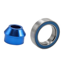 RC Car Aluminum Bearing Adapter for Slash 4x4, Wear Resistant Rustproof Blue Central Replacement Part