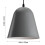 Living And Home E27 Metal Lampshade Ceiling Pendant Light 6