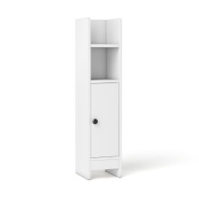 Mueble de baño estrecho con estantes y almacenamiento ajustable