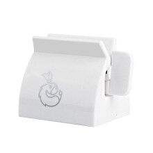 Toothpaste Squeezer Roller Clip, Easy Manual Tube Dispenser for Bathroom and Home, White