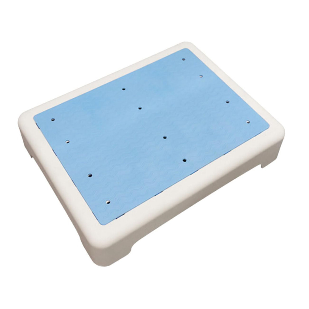 Bathroom Safety Stool with Nonslip Safety Surface for Elderly, Stable Short Shower Step Stool for Seniors