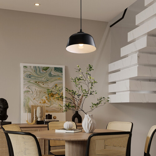 Living And Home E27 Metal Lampshade Ceiling Pendant Light