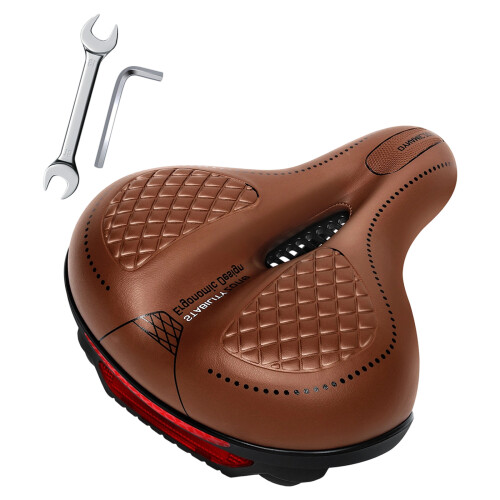 High Elasticities Breathable Bicycles Seated Cover-dark brown