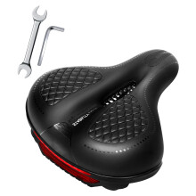 Selles de vélo VTT assis confortable doux cyclisme coussins-Noir