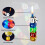 Transparent Butane Torch Lighter with LED Flashing Dice, Windproof Refillable Design and Adjustable Flame 5