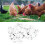 100Pcs White Numbered Poultry Leg Rings - Plastic 2