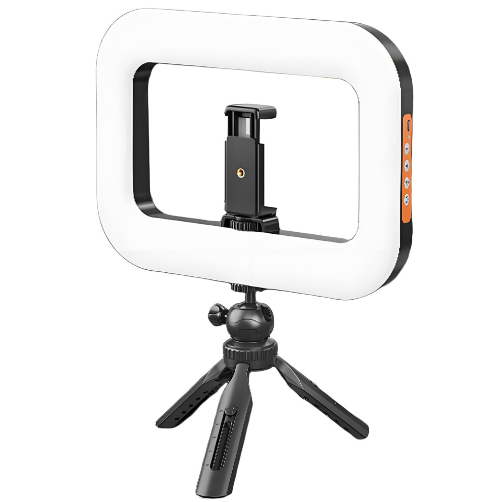 Selfie Ring With Stand, Rechargeable 8000Mah Led Doublecolor Adjustable For Vlogging And Live Streaming Light 9330225199441