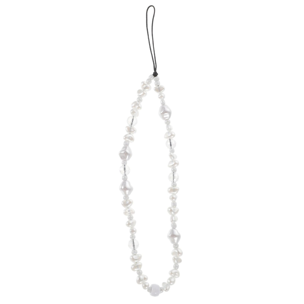 Bohemian Pearl Beaded Phone Charm Strap Antilost Wrist Lanyard With Crystal Chain For Women 9771547732044