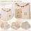 Speelhuis voor binnen met antislipmat, beige 5