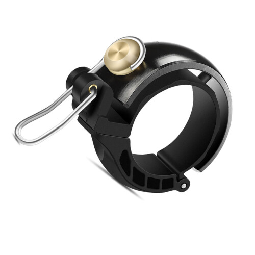 Classic Hidden Bicycle Bell: Clear Sound, Compact Design Black 1