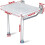 Foldable Wall Mounted Shower Seat with Adjustable Legs for Elderly and Disabled, Space Saving NonSlip Design 2