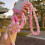 Pink Crossbody Phone Lanyard with Tether Tab, Soft Knitted Strap, Charge‑While‑Using, Anti Theft Design 2