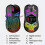 2.4G Kabellose Ladeglühmaus - Einstellbare DPI, Ergonomisches Design Black 5