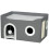 Foldable Cat House with Fluffy Ball and Scratch Pad 1