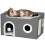 Foldable Cat House with Fluffy Ball and Scratch Pad 3