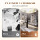 Suction Cup Shower Shelf No Drill Movable Wall Mounted Bathroom Organizer White and Grey Space Saving Design 5