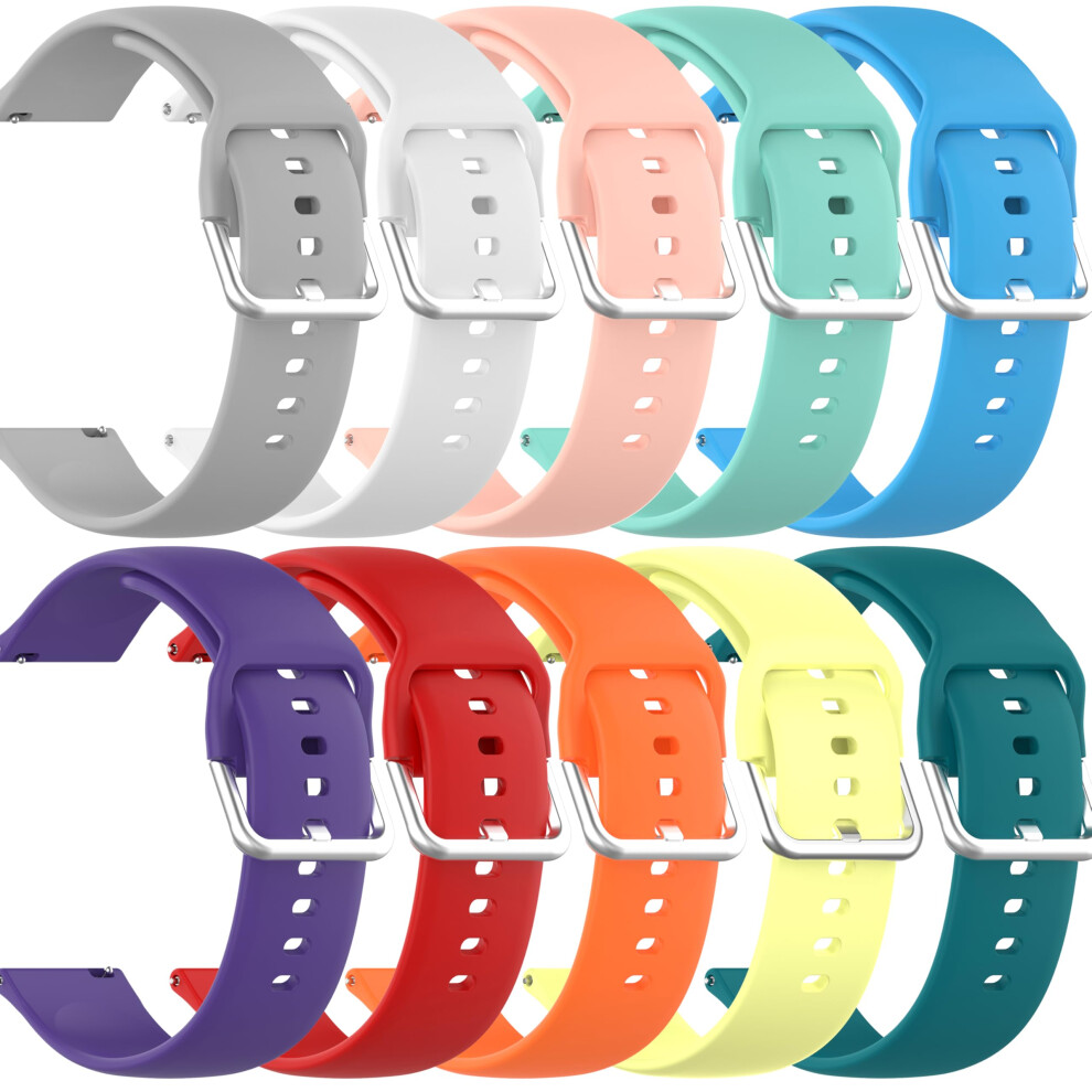 Smartwatch Band For Mingdaln 2025 1.85/1.43 Inch, Soft Silicone Strap With Secure Metal Buckle L10 Pack B 9351714406079