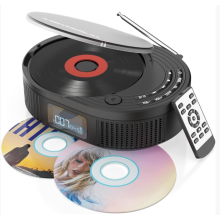 2025 NEW Monodeal CD Player with Bluetooth and Radio FM 2 in 1, Rechargeable Portable CD Player with Speakers, Support AUX/USB