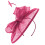 (Fuchsia) Failsworth Millinery Sinamay Disc Headpiece 1