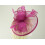 (Fuchsia) Failsworth Millinery Sinamay Disc Headpiece 4