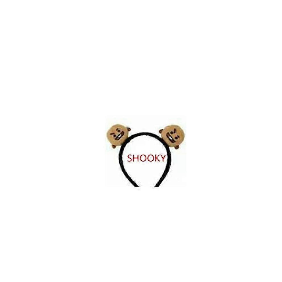 (1pc SHOOKY) Cute 3D BTS Plush Headband Hair Hoop Gift for Kids