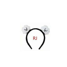 (1pc RJ) Simpatico cerchietto per capelli in peluche 3D dei BTS, regalo perfetto per bambini.