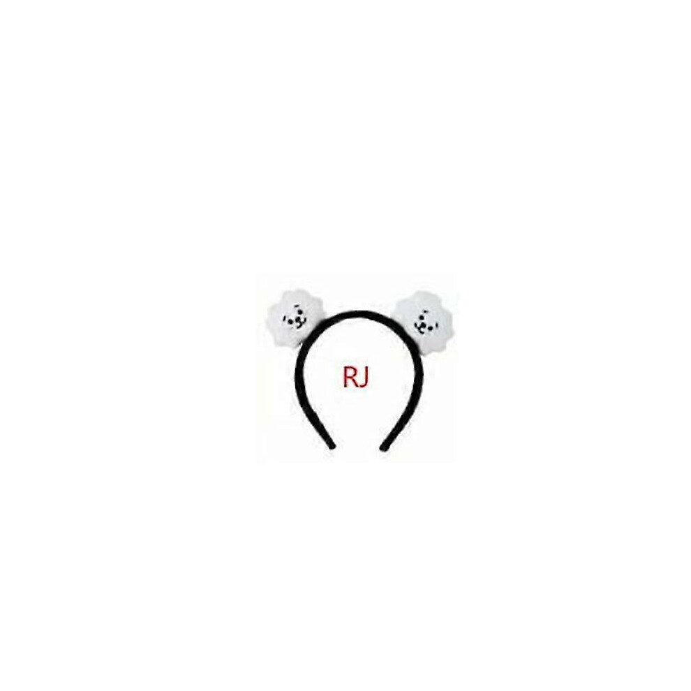 (1pc RJ) Cute 3D BTS Plush Headband Hair Hoop Gift for Kids