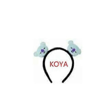 (1pc KOYA) Simpatico cerchietto per capelli in peluche 3D dei BTS, regalo perfetto per bambini.