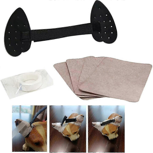 (1 Set, L) Dog Ear Posting Kit with Adhesive Tape for Doberman Ear Support