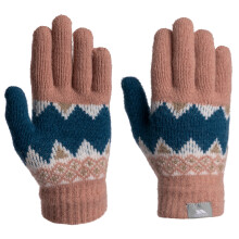 (2/4, Misty Rose) Trespass Kids Fleece Gloves Fitted Cuff Norta