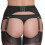 (BLACK, M) Sexy Vintage 6-Strap-Strumpfhalter-Dessous-Gürtel 2