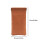 (Coffee color) Soft Leather Eyeglass Cases with Fleece Lining & Stitching 3