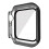 (Multicolor, Silver) Apple Watch Series 9/8/7 45mm Tempered Glass Case with Dustproof Button Cover 3