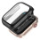 (Multicolor, Silver) Apple Watch Series 9/8/7 45mm Tempered Glass Case with Dustproof Button Cover 4