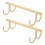 Coffee Mug Hanger Rack 2pcs with 4 Hooks, Under Cabinet Space-Saving Organizer for Kitchen 1