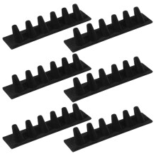 6 Pcs Black Velvet 6 Finger Ring Holder Display Stand for Jewelry Storage