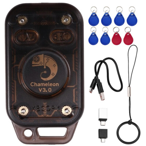 Chameleon V3.0 RFID  Chip Reader Emulator + 4XUID/CUID Schlüsselanhänger