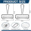 Conjunto de 2 Rolos para Argila Acrílica de 4 e 6 Polegadas com Cabo de Aço para Impressão Artesanal DIY 6