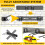 Garage Tool Organizer Wall Mount, Heavy-Duty Storage System with 6 Adjustable Hooks for Shovels, Tools, and More 5