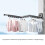 Grey Tri Fold Wall Mounted Drying Rack Retractable 3