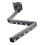 Grey Tri Fold Wall Mounted Drying Rack Retractable 5